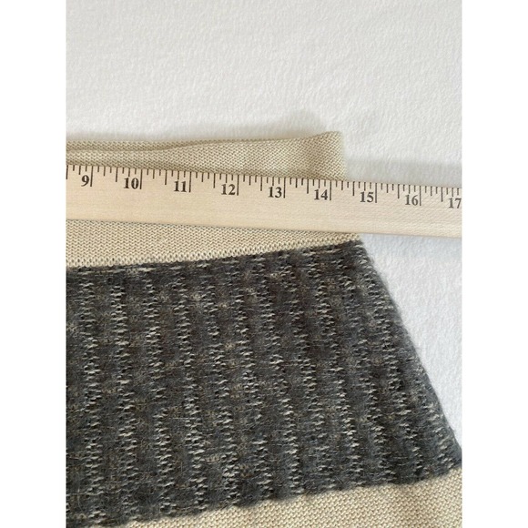Cambridge Dry Goods Skirt Womens Medium Wool Mohair Blend Beige and Gray - Picture 5 of 7